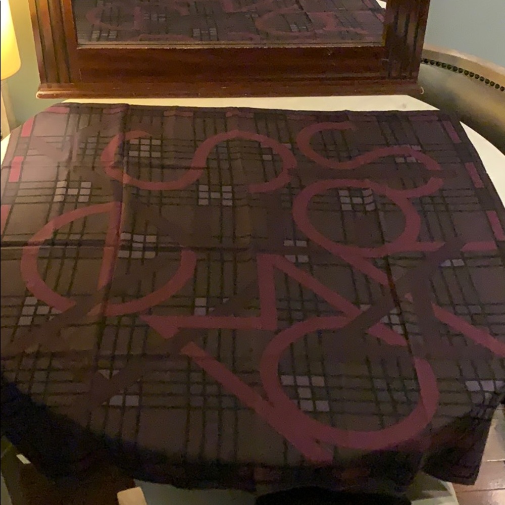 Hermes purple scarf